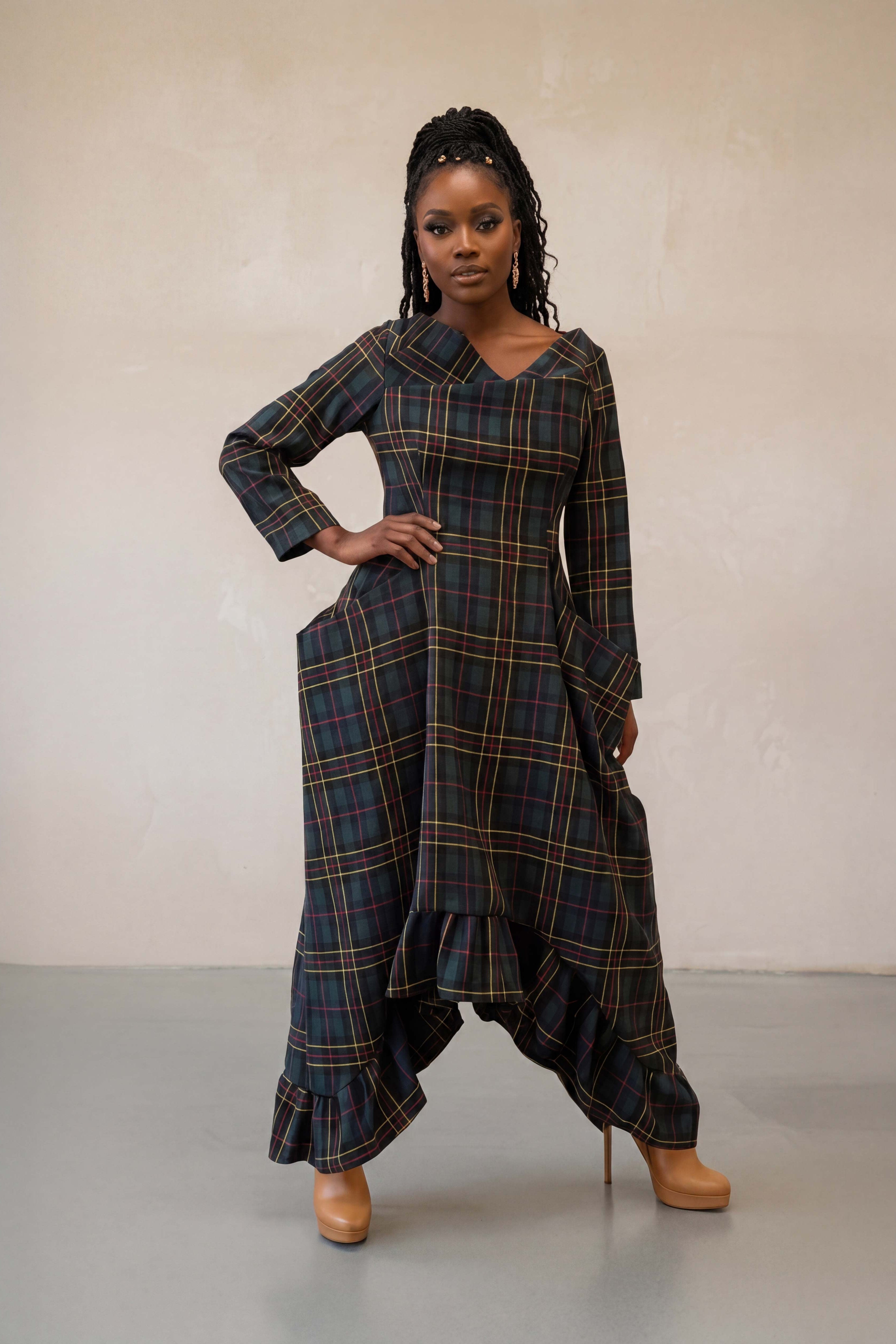 Plaid cotton dress Casablanca - EUG Fashion
