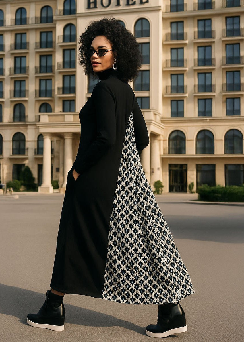 Winter Turtleneck Dress ROSA - EUG Fashion