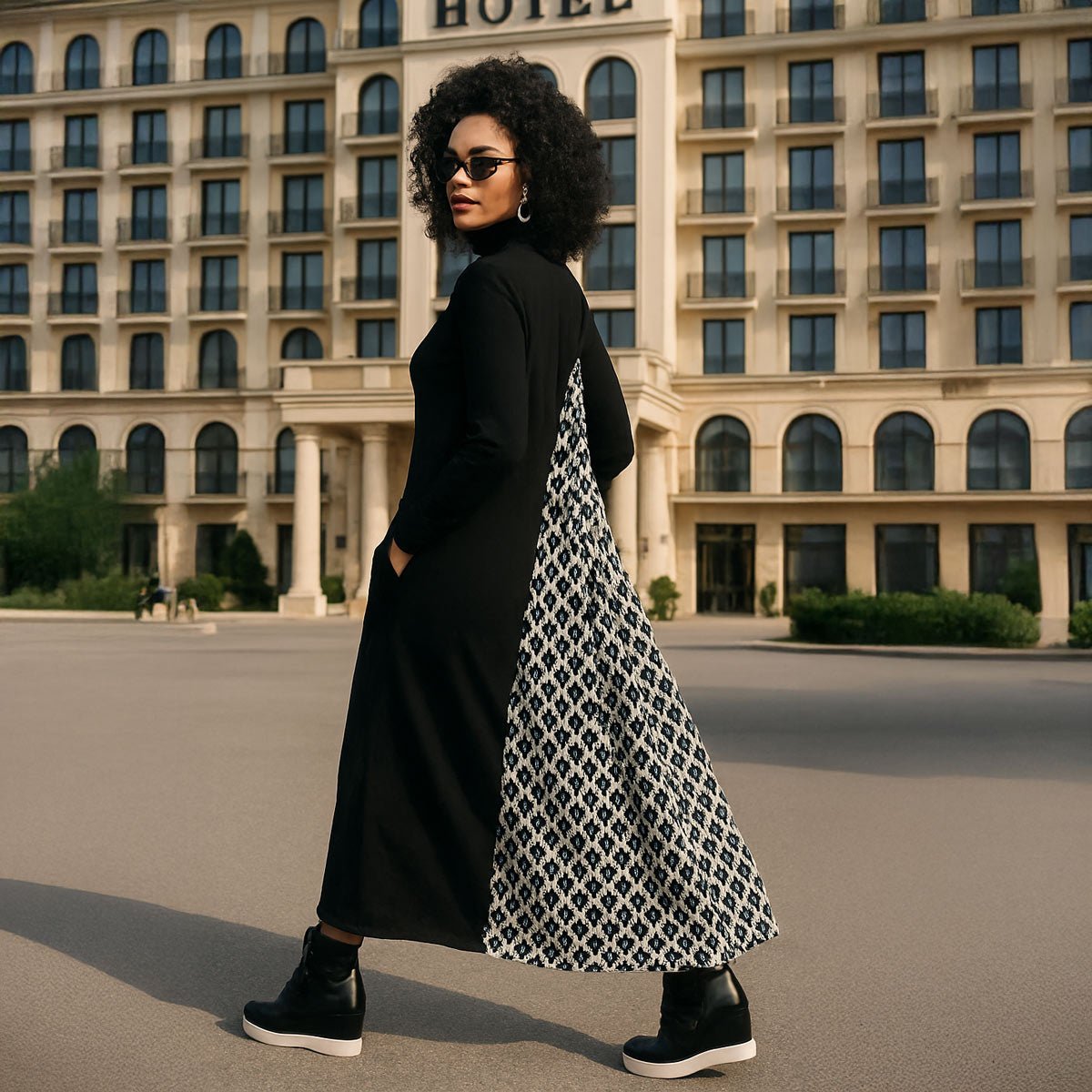 Winter Turtleneck Dress ROSA - EUG Fashion EugFashion 