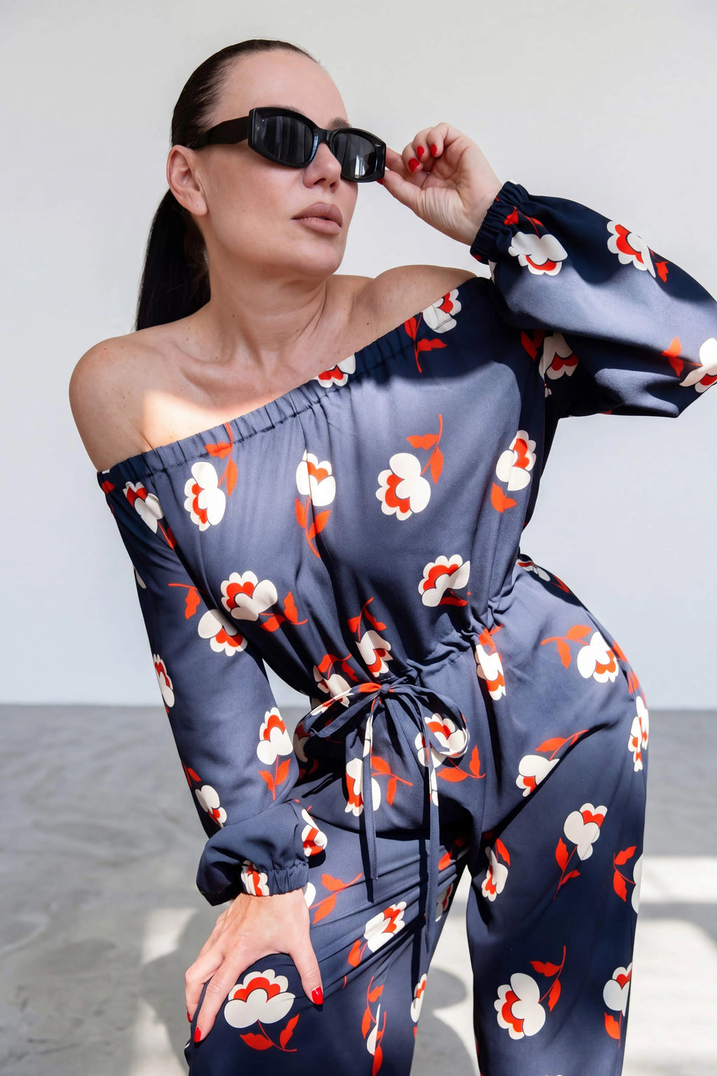 off shoulders elegant-jumpsuit-blue