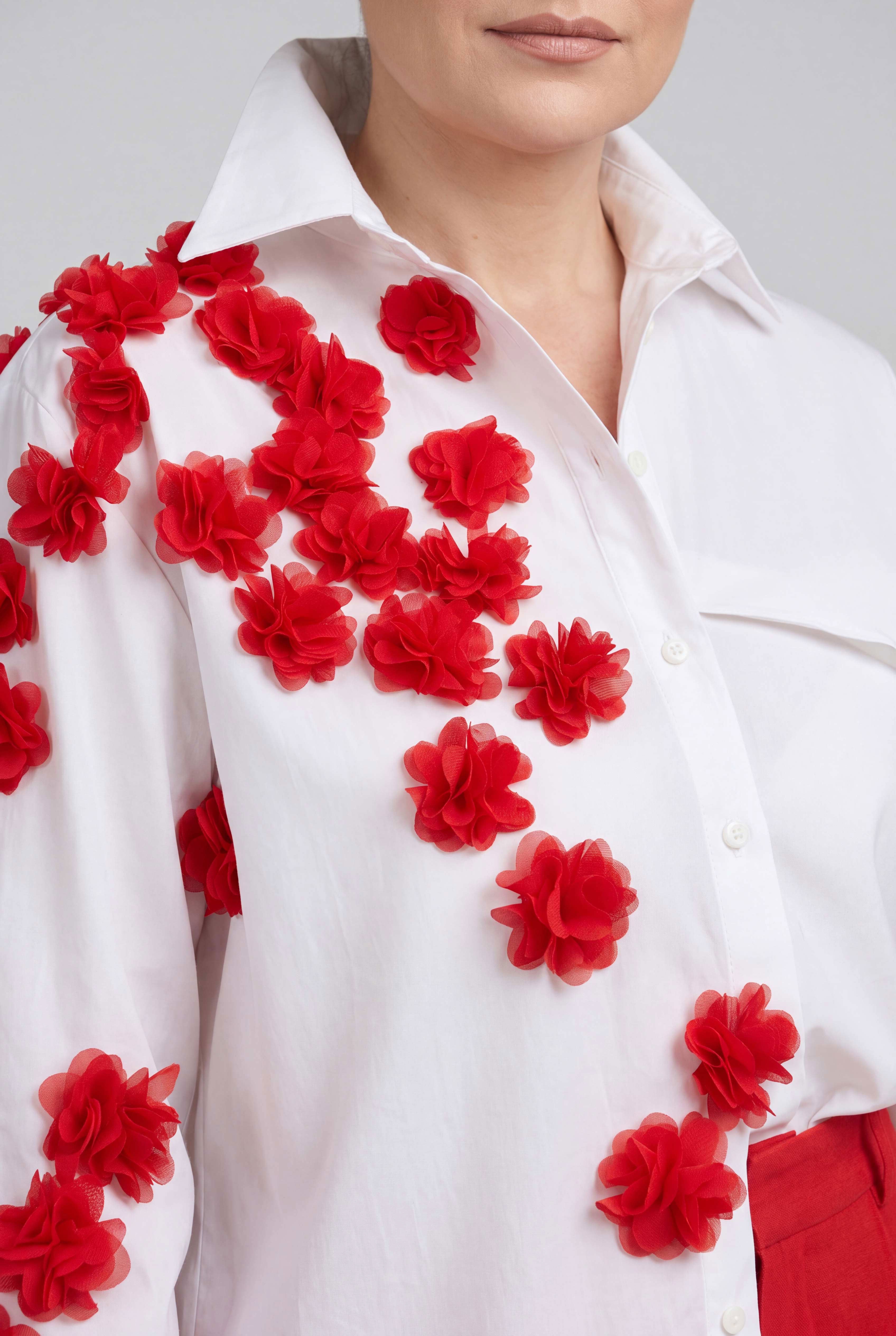 Floral Cotton Shirt - Ivon