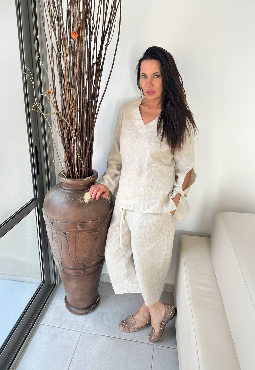 linen top #natural