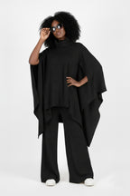 Knitted Poncho Outfit - Eva