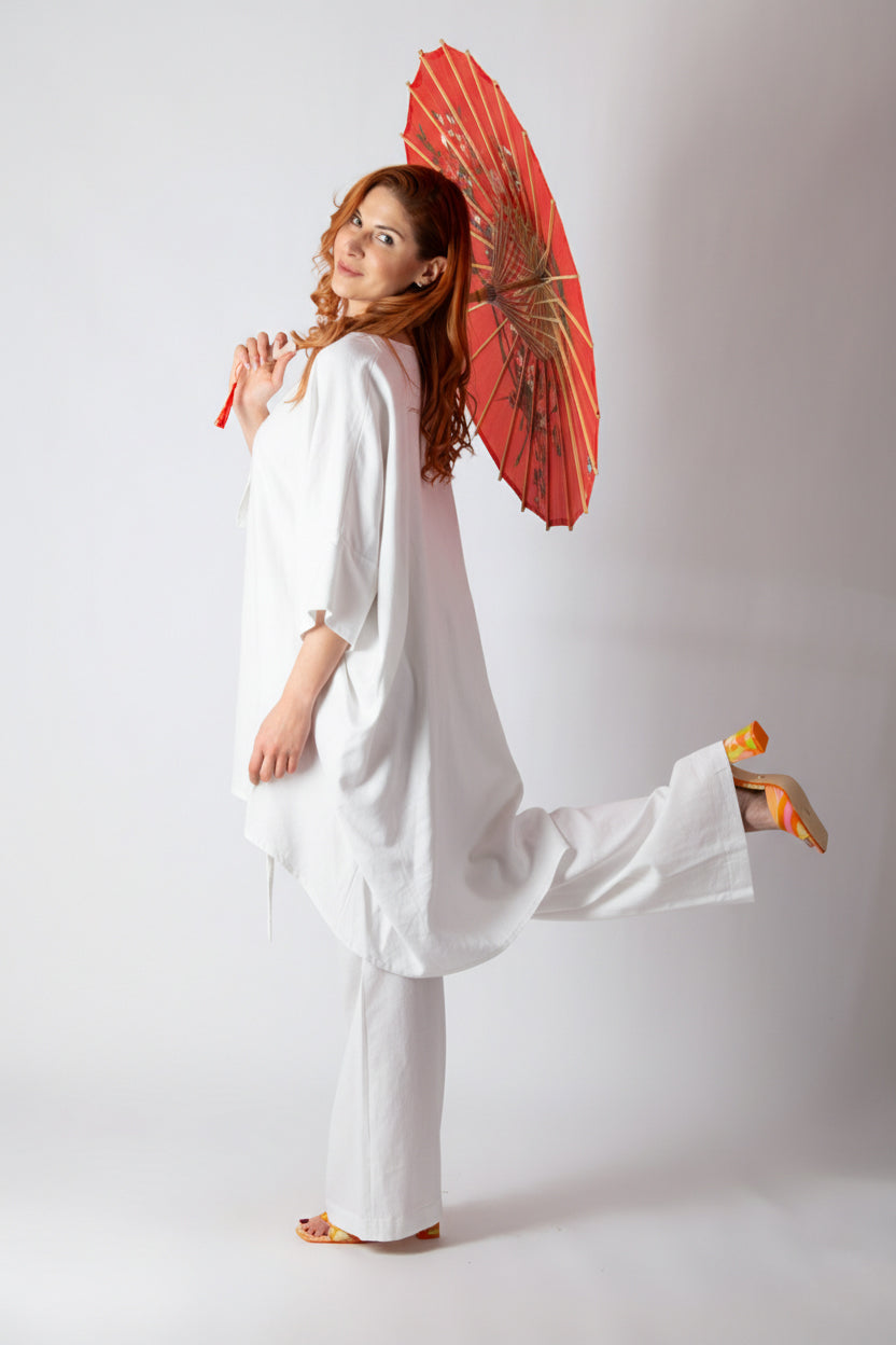 Two-Piece Linen Outfit - Dorothy