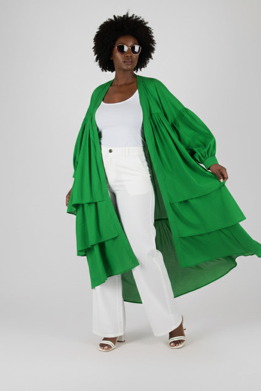 Flounces Cotton Vest - Cheryl