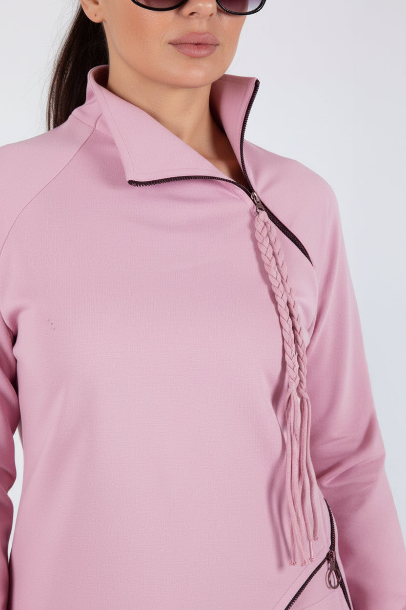 pink cotton sweatshirt gloria