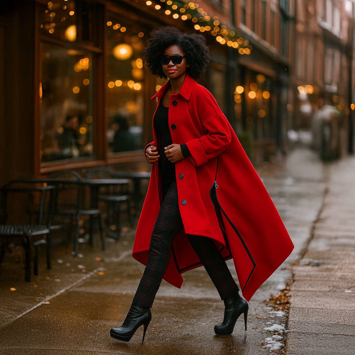 Women Loose Winter Coat FEDERICA - EUG Fashion EugFashion 