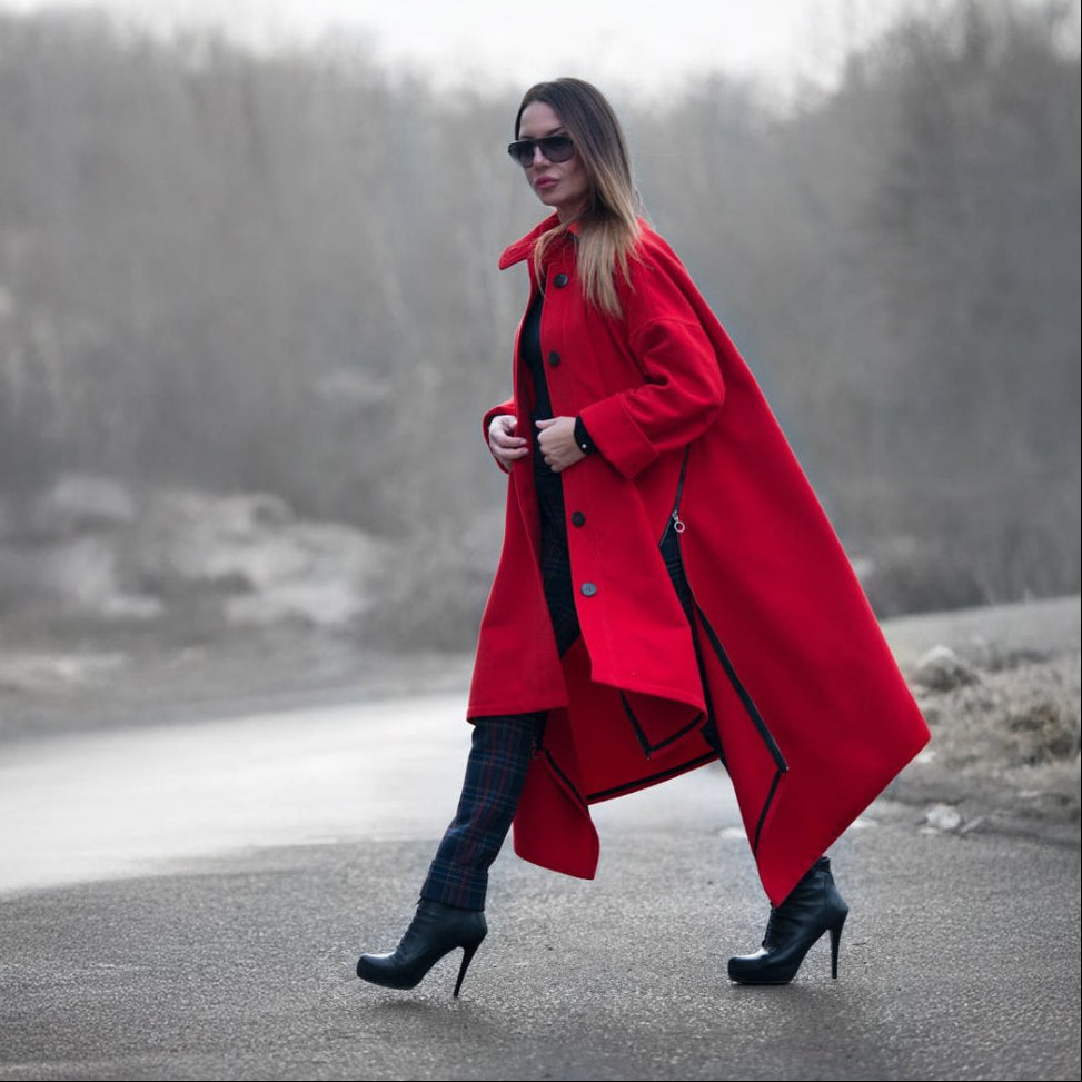 Women Loose Winter Coat FEDERICA - EUG Fashion