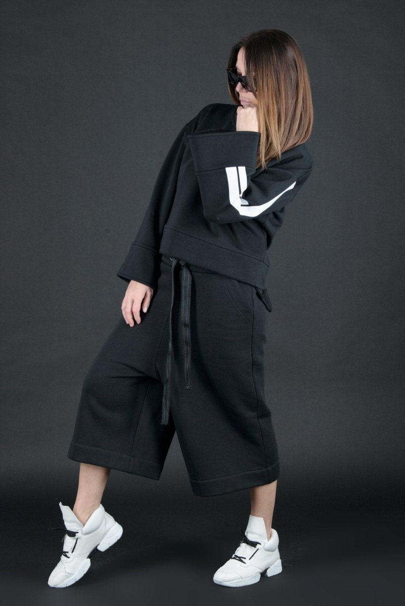 Women Wide Terry Pants NANCY - EUG Fashion