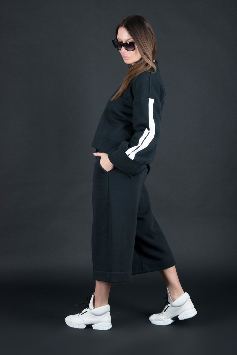 Women Wide Terry Pants NANCY - EUG Fashion