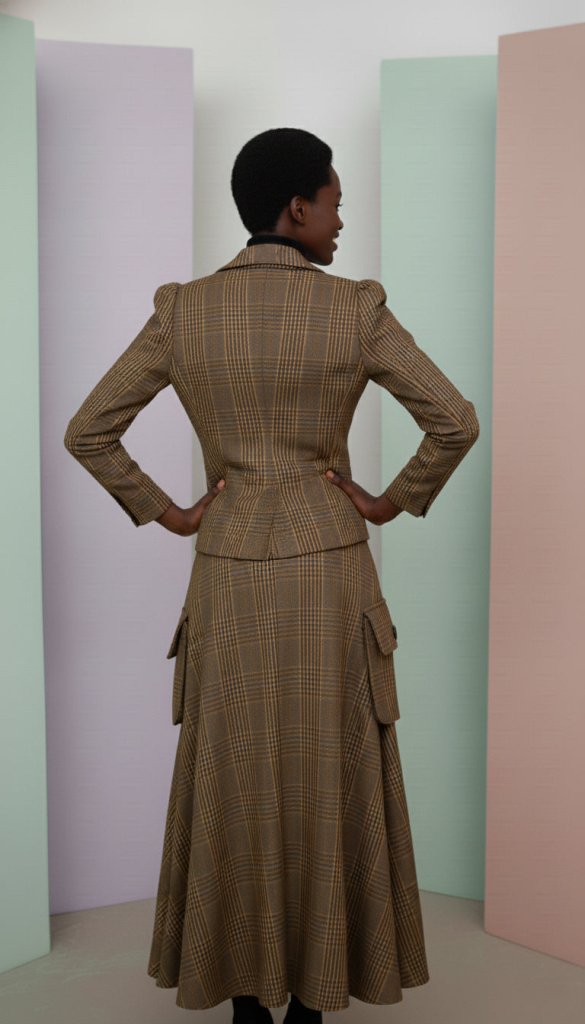 Women's Plaid Jacket Estella - EUG Fashion EugFashion 