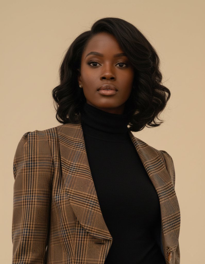 Women's Plaid Jacket Estella - EUG Fashion EugFashion 