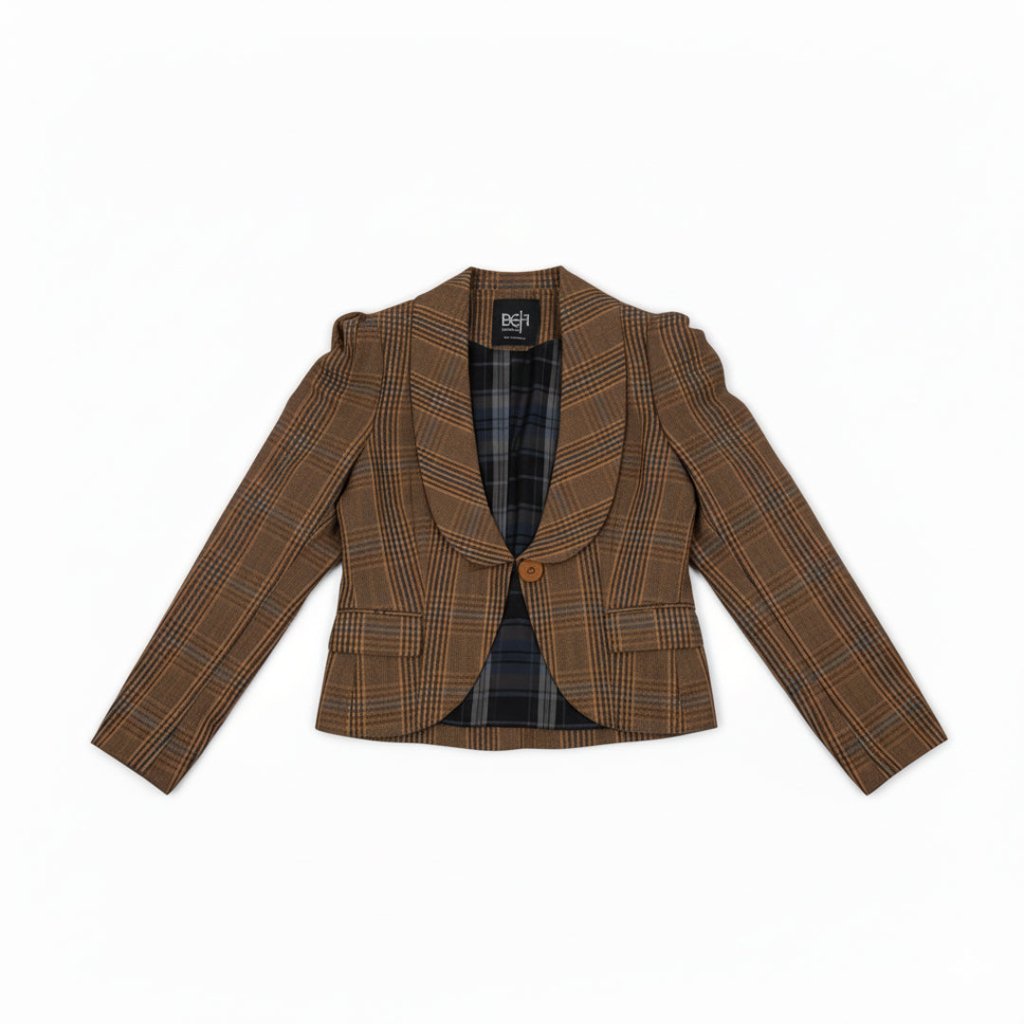 Women's Plaid Jacket Estella - EUG Fashion EugFashion 