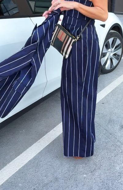 Women's Striped pants YAMAS - EUG FASHION EugFashion 