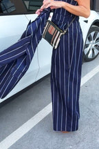 Women's Striped pants YAMAS - EUG Fashion