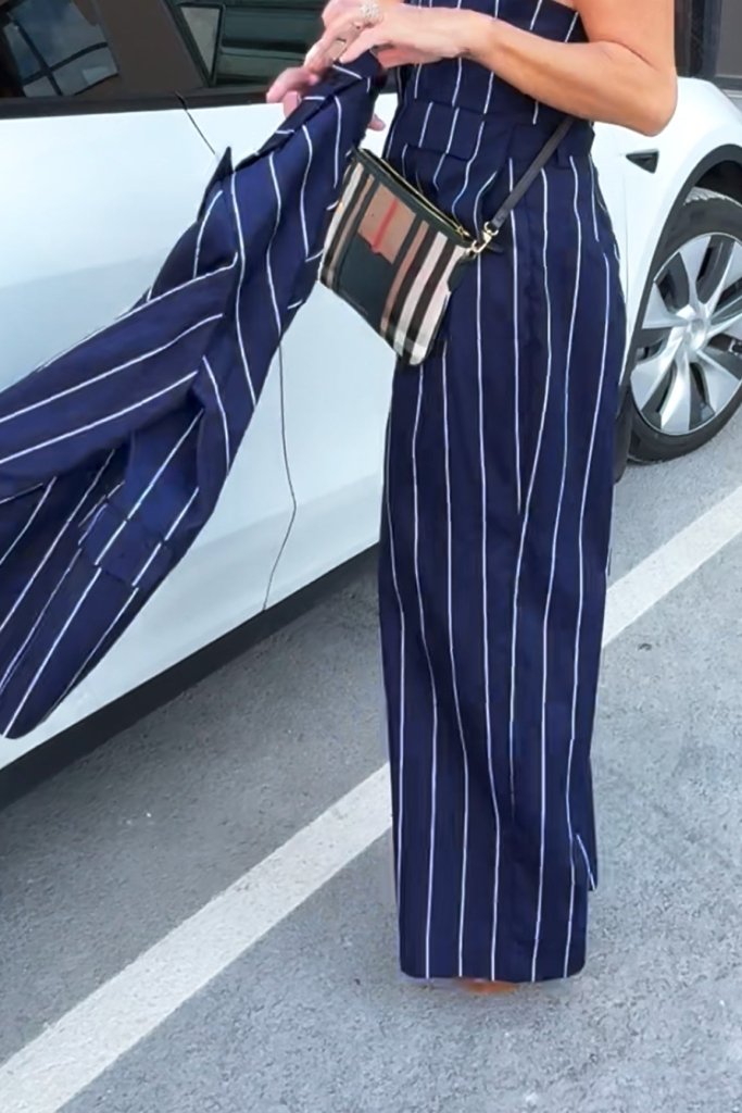 Women's Striped pants YAMAS - EUG Fashion