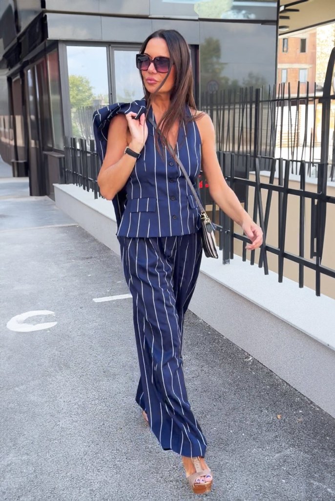 Women's Striped pants YAMAS - EUG Fashion