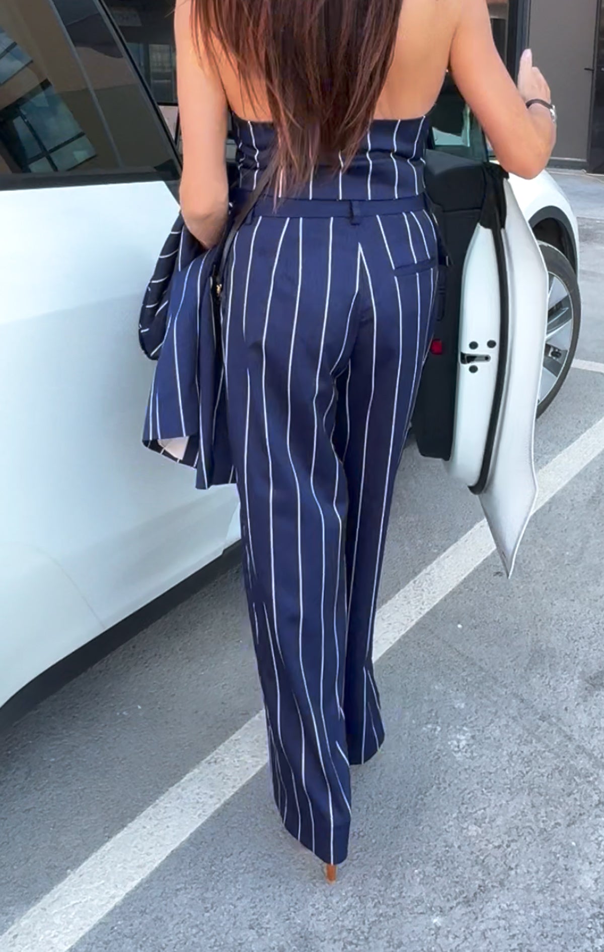 Women's Striped pants YAMAS - EUG FASHION EugFashion 