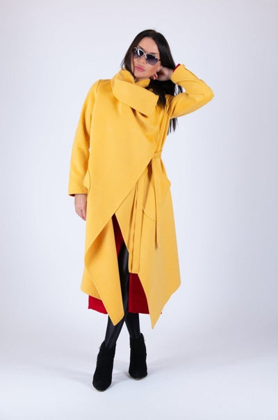 Yellow Coat VICTORIA BF - EUG FASHION EugFashion 