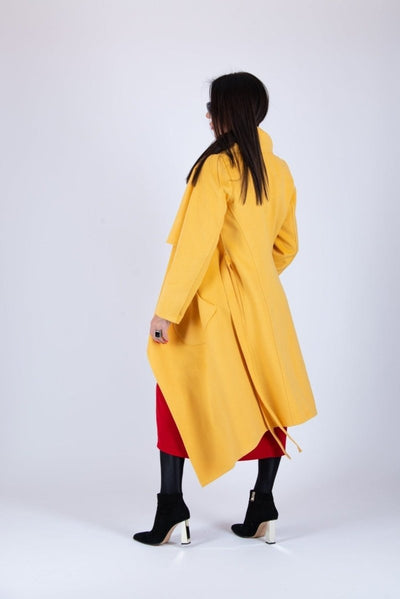 Yellow Coat VICTORIA BF - EUG FASHION EugFashion 