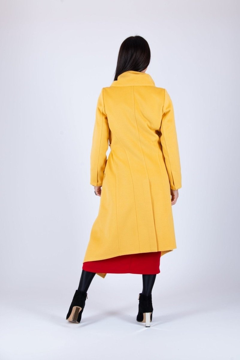 Yellow Coat VICTORIA BF - EUG FASHION EugFashion 