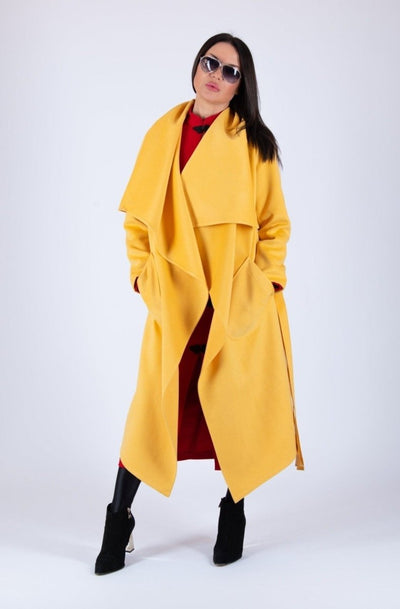 Yellow Coat VICTORIA BF - EUG FASHION EugFashion 