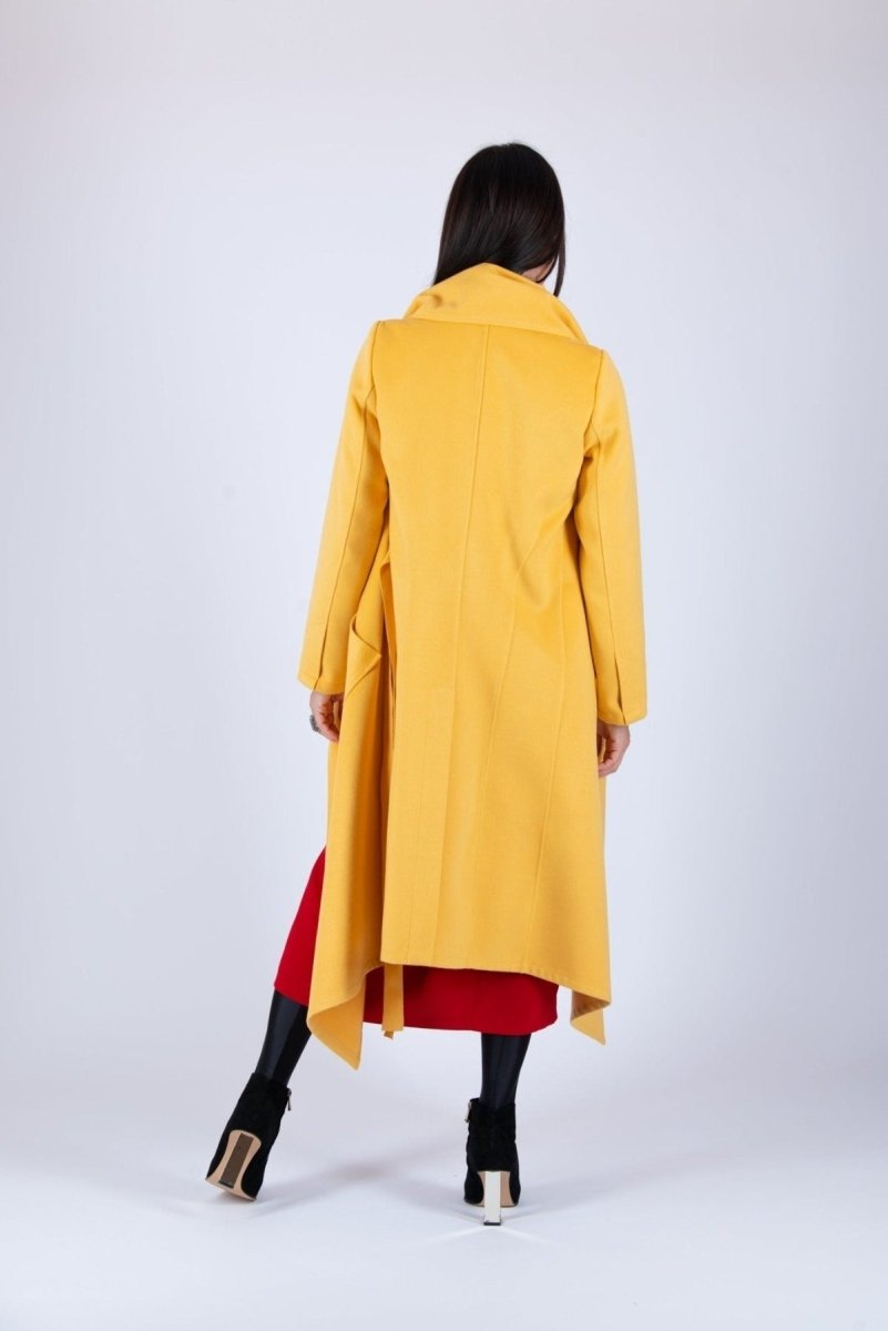 Yellow Coat VICTORIA BF - EUG FASHION EugFashion 