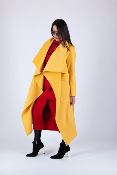 Yellow Coat VICTORIA BF - EUG FASHION EugFashion 