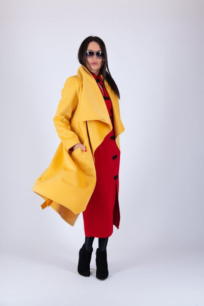 Yellow Coat VICTORIA BF - EUG FASHION EugFashion 