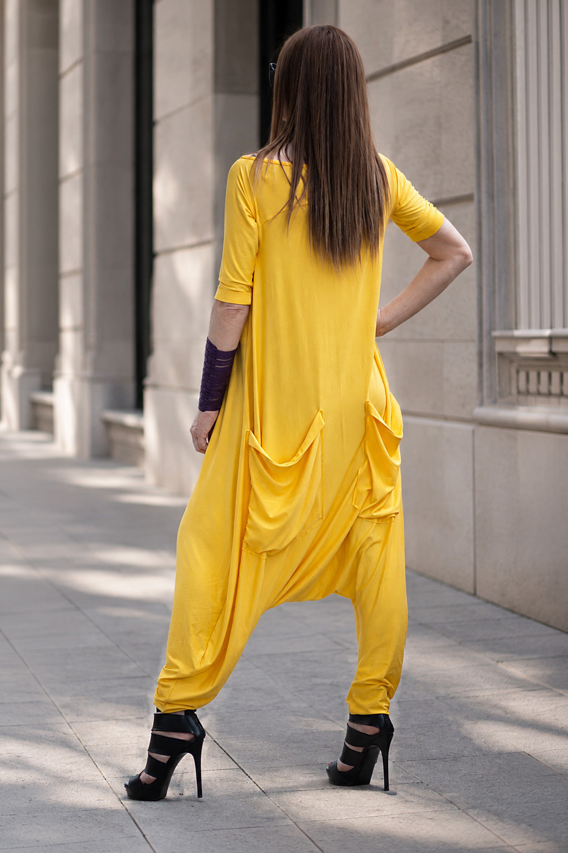 harem-jumpsuit #yellow