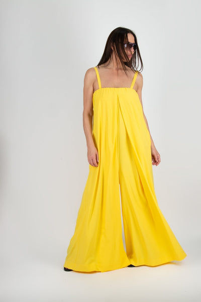 Yellow Off Shoulders Jumpsuit TALIA - EUG Fashion EugFashion 