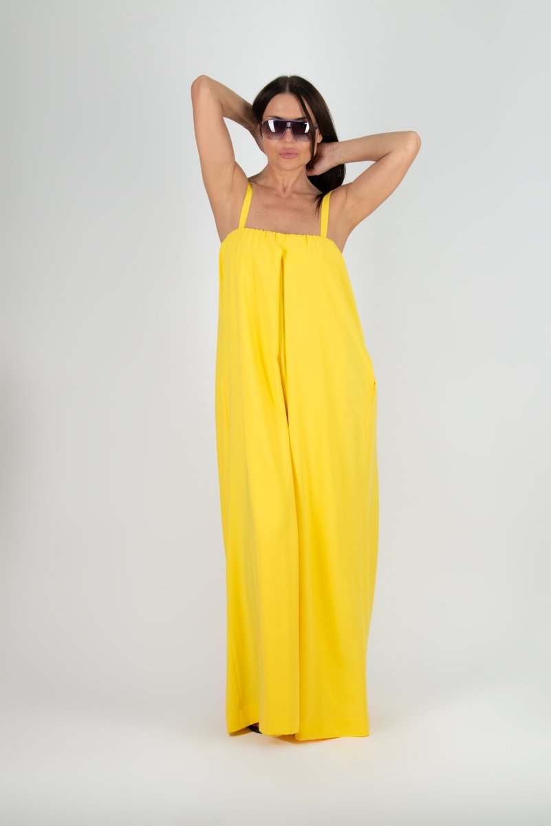 Yellow Off Shoulders Jumpsuit TALIA - EUG Fashion EugFashion 