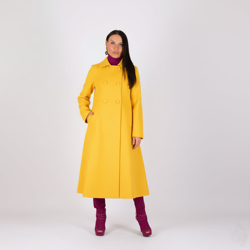 Yellow A Line Coat  Kiara EugFashion 