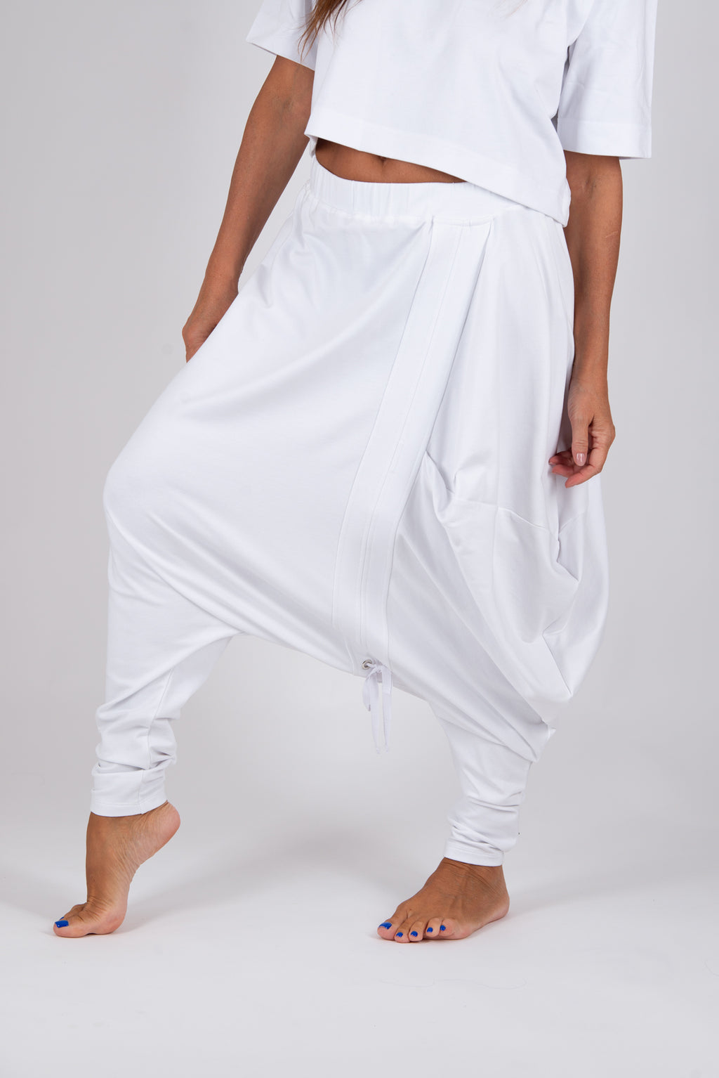 White harem pants Asta — EUG Fashion #white
