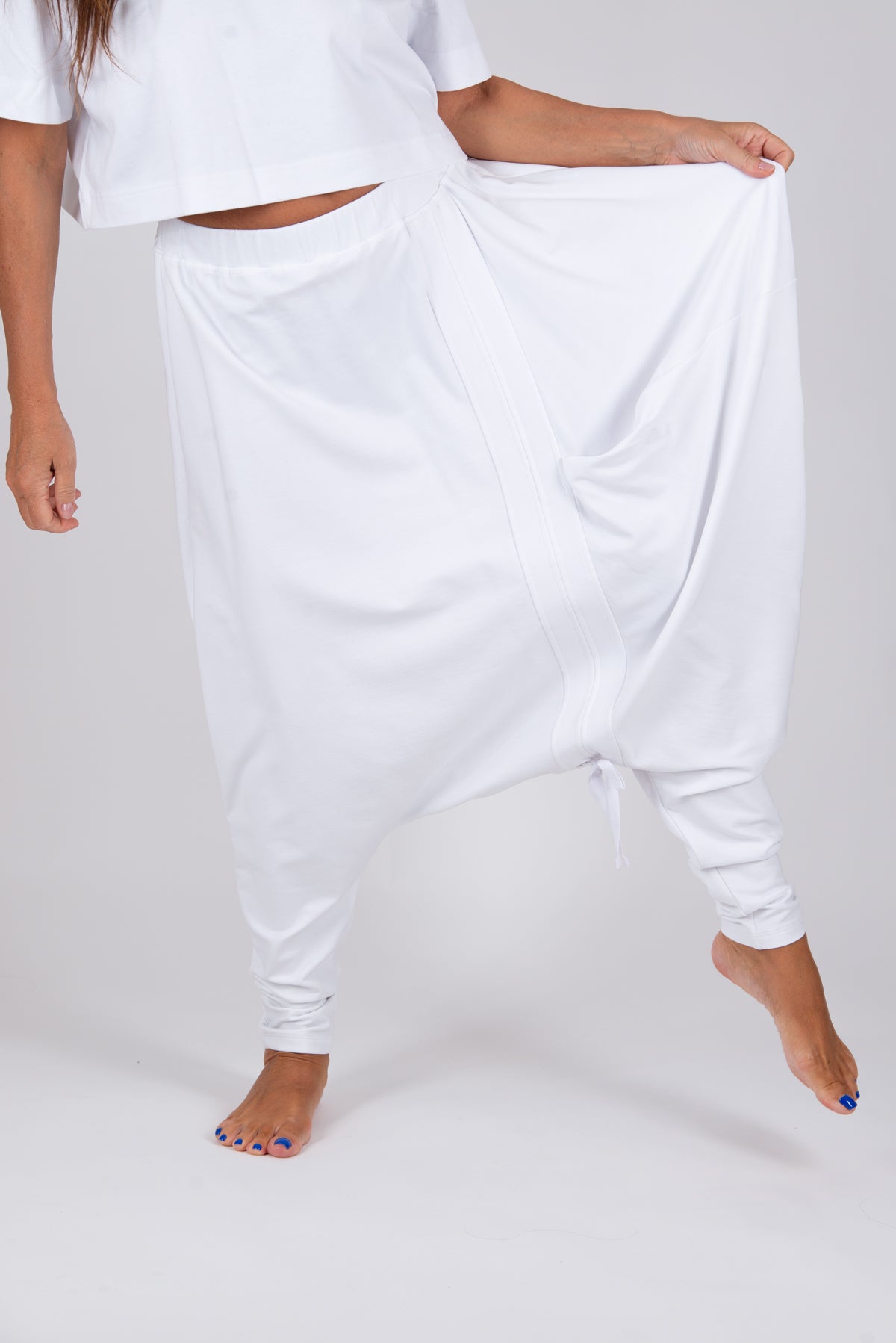 White harem pants Asta — EUG Fashion #white
