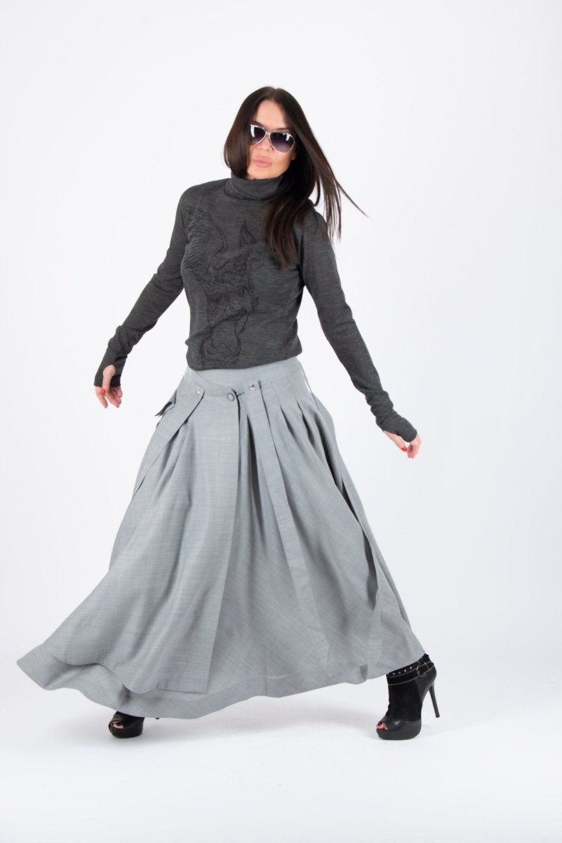 ZEFIRA Asymmetrical Long Skirt - EUG Fashion EugFashion 