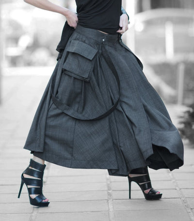 ZEFIRA Asymmetrical Long Skirt - EUG Fashion EugFashion 