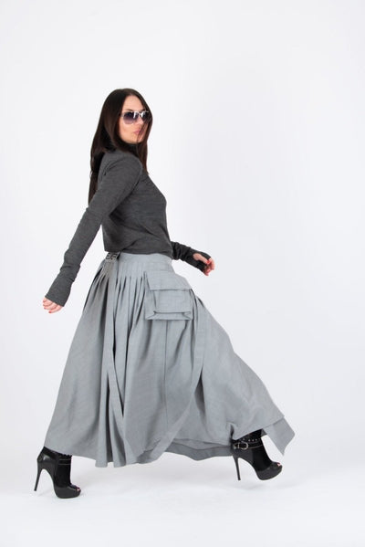 ZEFIRA Asymmetrical Long Skirt - EUG Fashion EugFashion 