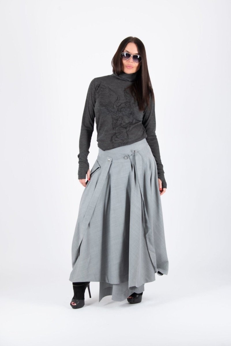 ZEFIRA Asymmetrical Long Skirt - EUG Fashion EugFashion 