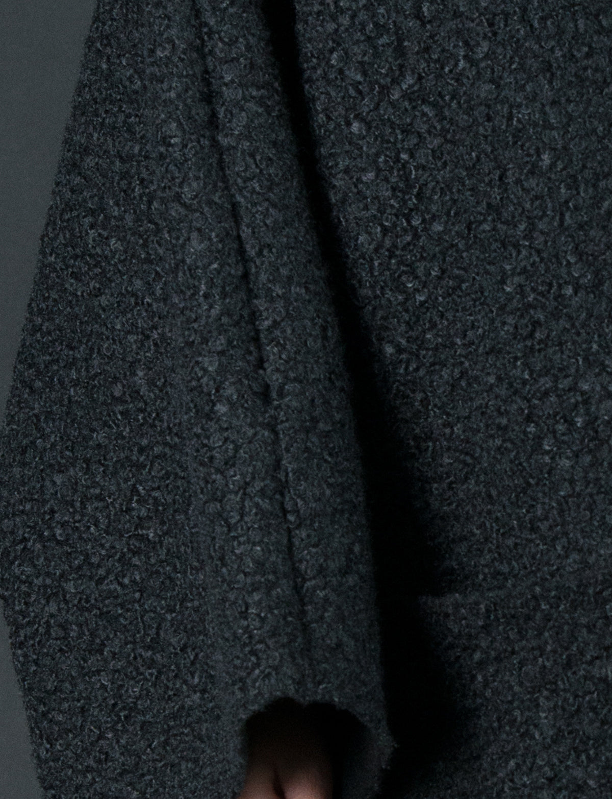 Wool Black Plus Size Winter Poncho, Tops & Tunics EugFashion 