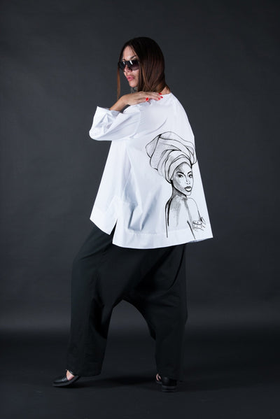 African Woman Print Shirt SAMIRA - EUG FASHION EugFashion 