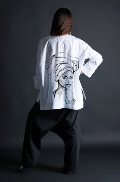 African Woman Print Shirt SAMIRA - EUG FASHION EugFashion 