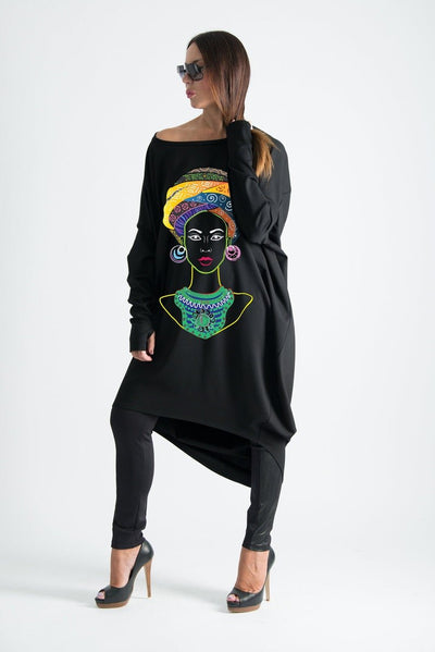 African Woman Printed Tunic MONIKA - EUG FASHION EugFashion 