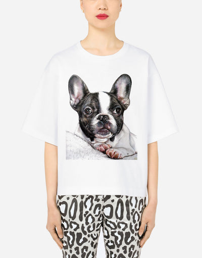 Animal Art Dog Cotton T-shirt - EUG FASHION EugFashion 