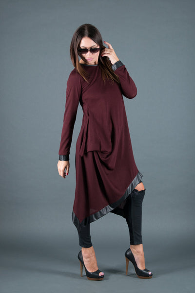 Asymmetrical Knitted Dress SVETLANA EugFashion 
