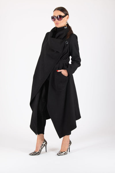 Women Black Coat EugFashion 