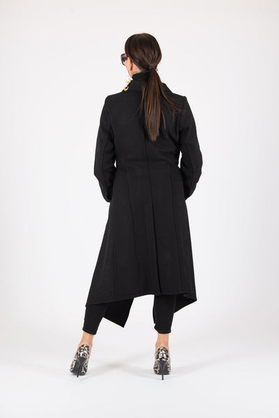 Women Black Coat EugFashion 