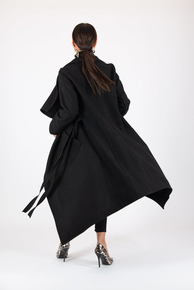 Women Black Coat EugFashion 