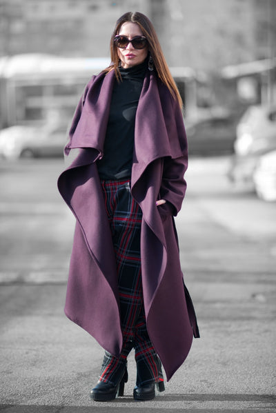 Autumn Women Purple Coat VICTORIA EugFashion 