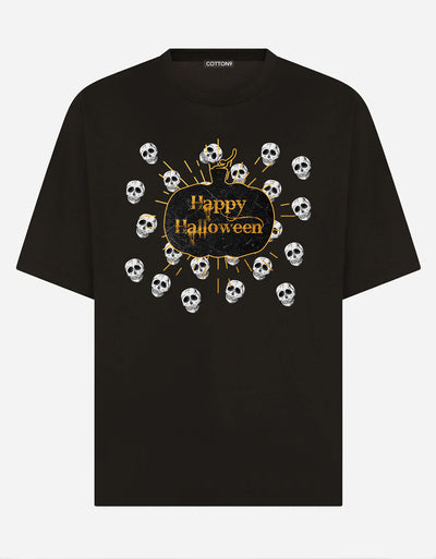 Skulls Print T-Shirt EugFashion 